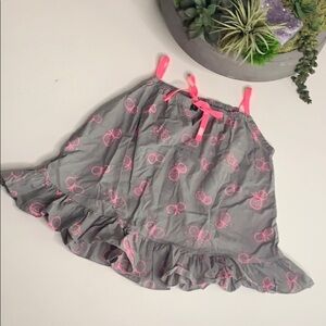 Bonjour Annika Doodle butterfly ruffle tunic top